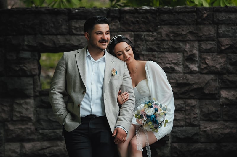 Groom in a wedding suit